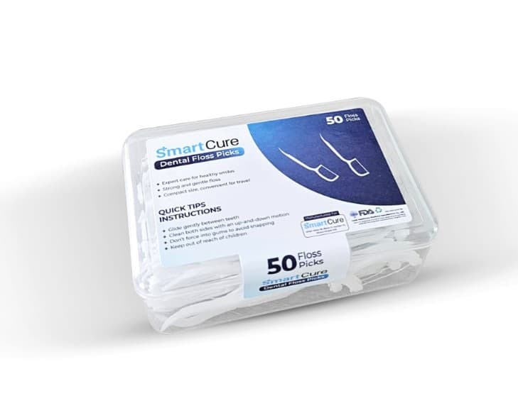 Dental Floss (Toothpick)50 Pieces Box Dental Care Oral Hygiene