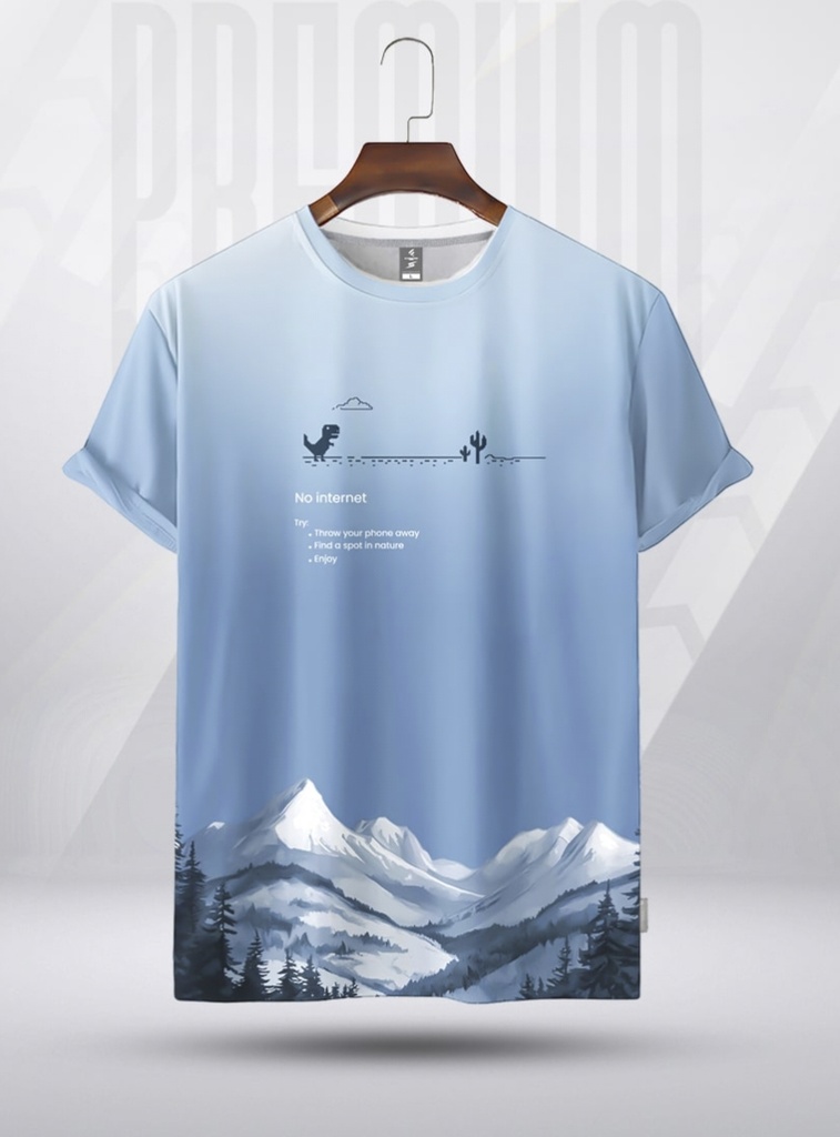 Mens Premium Sports Active Wear T-shirt - Skylark