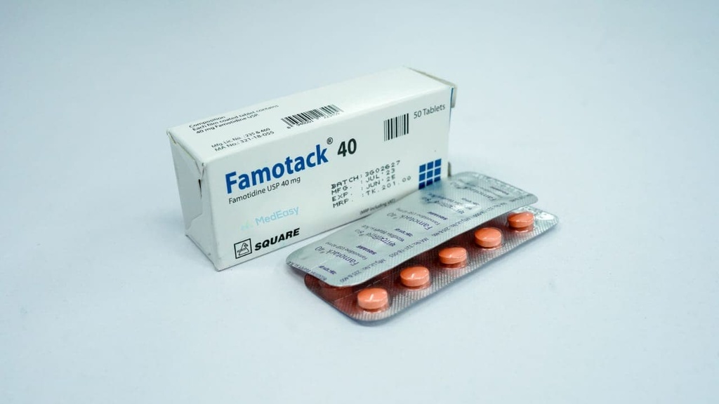 Famotack 40 mg Tablet