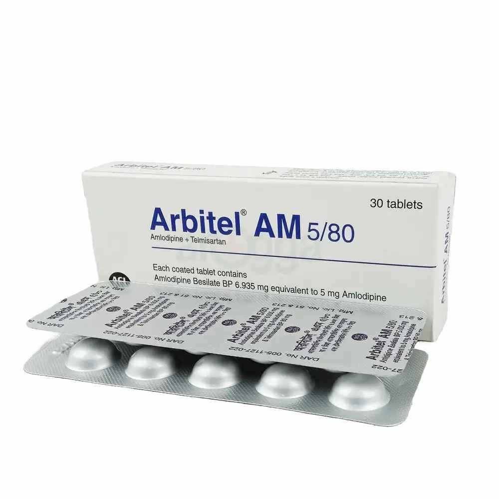 Arbitel AM 5/80mg Tablet