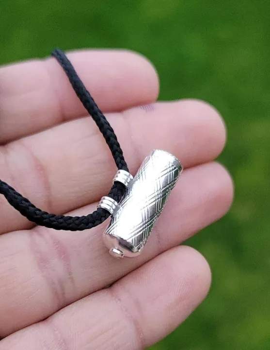 lucky taweet locket pendant black thread necklace