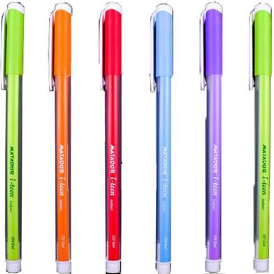 Matador i-teen Ball Pen Black Ink - 6 Pcs