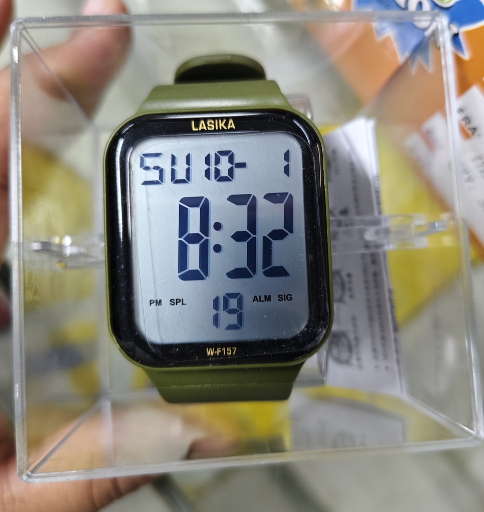 New Lasika W-F157 Digital Sports Watch for Men Apple Watch Electronic Waterproof Wristwatch Stopwatch Alarm #157