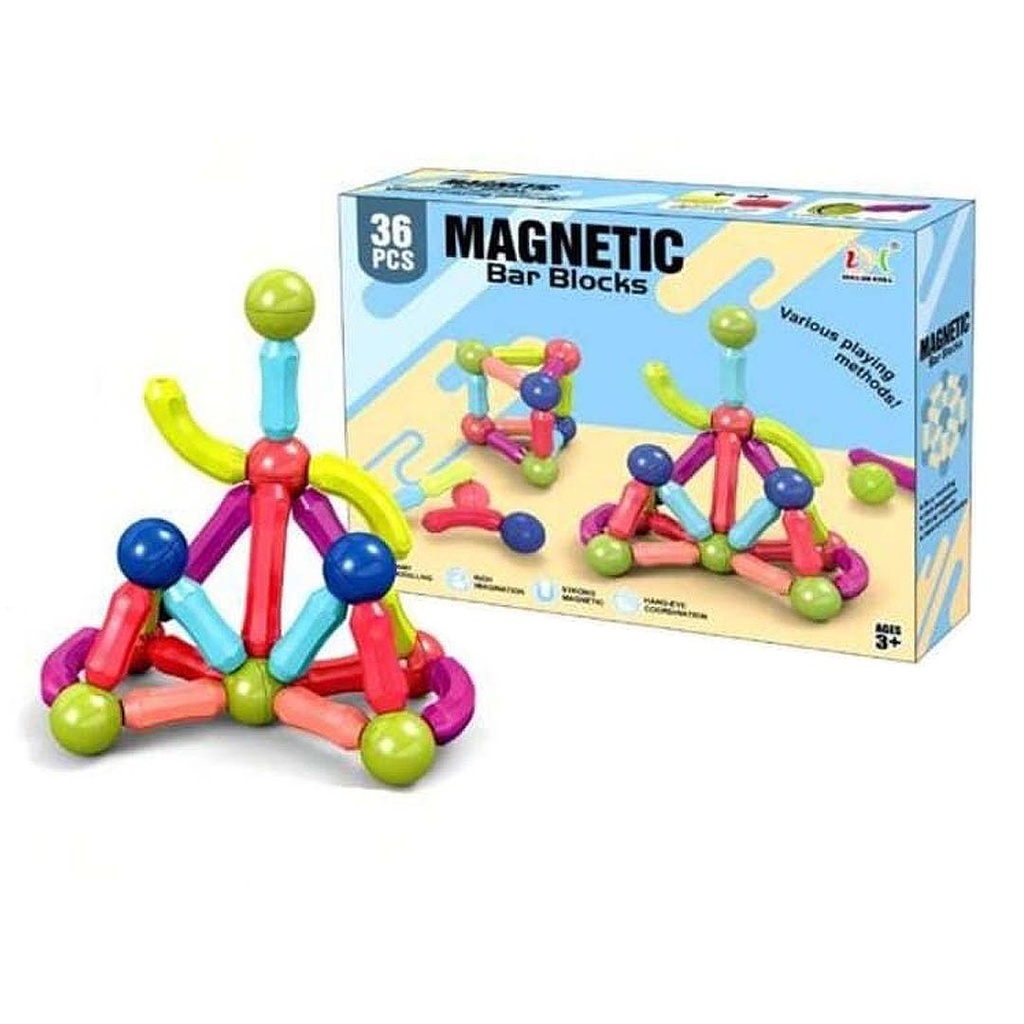 5, 36, 42,64 PCS Building Blocks Toy Magnetic Construction Set Magnet Ball Sticks Rod