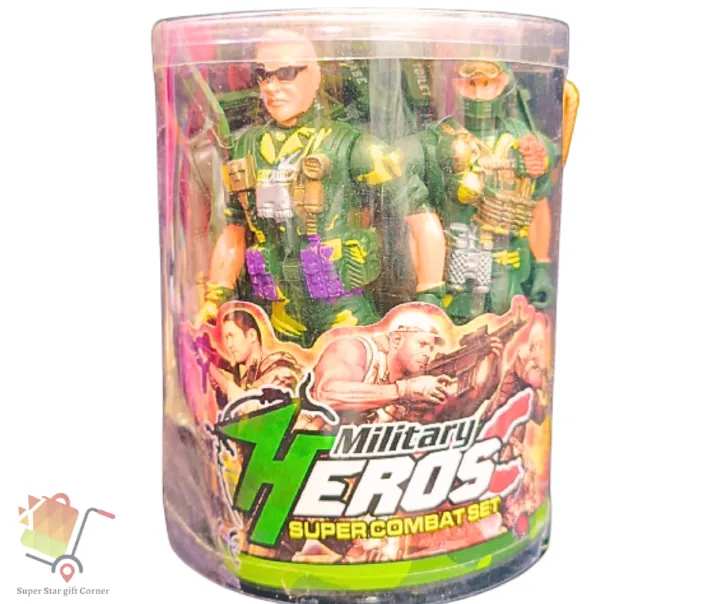 Plastic Military Figure Toy Set - Multi Color