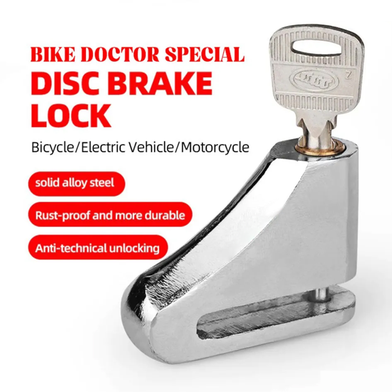 Universal Disc Brake Lock Rust Proof Durable Anti-Theft (Non Acid Proof) Copper Cylinder With 2 Keys