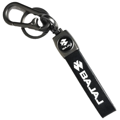 Leather Key Ring For Bike (Bajaj)