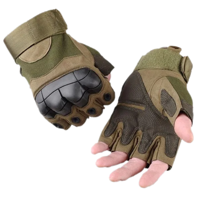 Half Finger Military Tactical Gloves Outdoor Sports Gloves Bicycle Antiskid Sports Gloves | size L