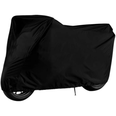 Waterproof All Season Bike Cover Dust Cover UV Protective Outdoor Indoor For Motorcycle 50 To 200cc Black Color
