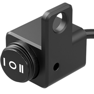 Motorcycle Waterproof Aluminium Alloy Switches 25mm Handlebar Headlight Switch And 3 Wires With Red LED Light