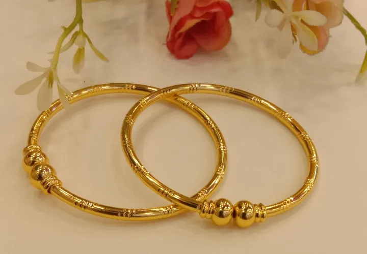 Good quality china city gold adjustable বাচ্চা ব্রেসলেট churi bangle set for women