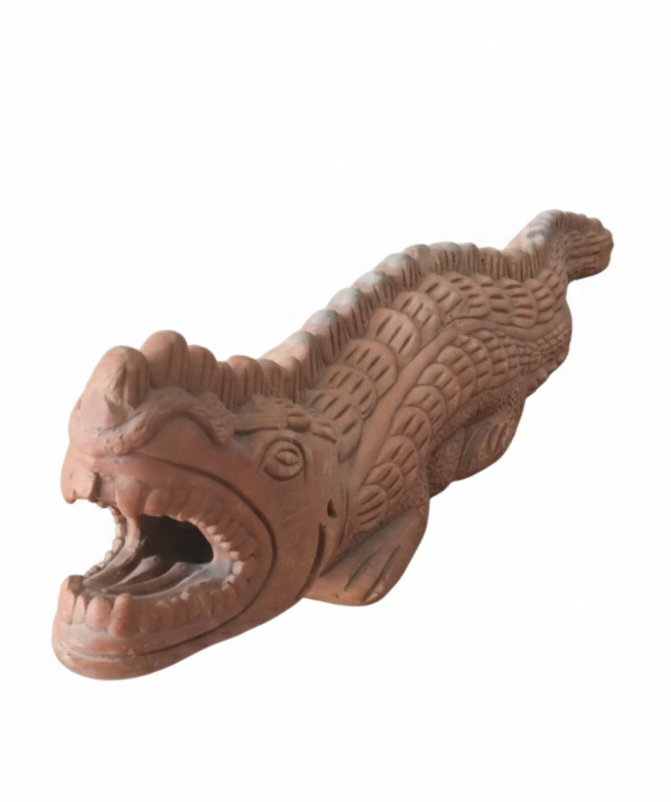 Clay crocodile | মাটির কুমির