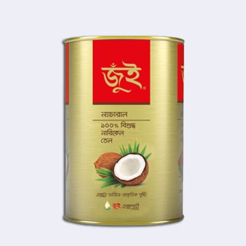 জুঁই নারকেল তেল (টিন) 350 ml
