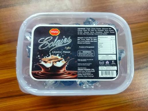 PRAN Eclairs Toffee - Licorice Flavor