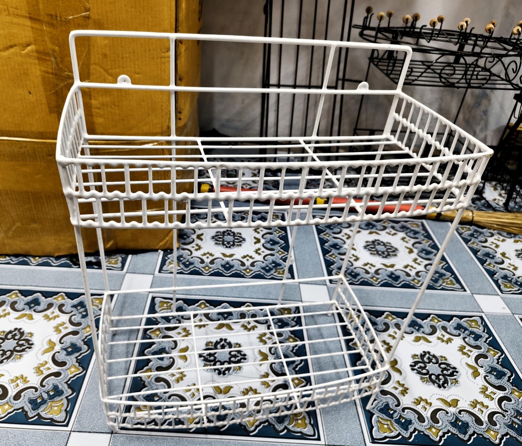 মসলা দানি রেক  | kitchen rack 2 layer with plastic coating
