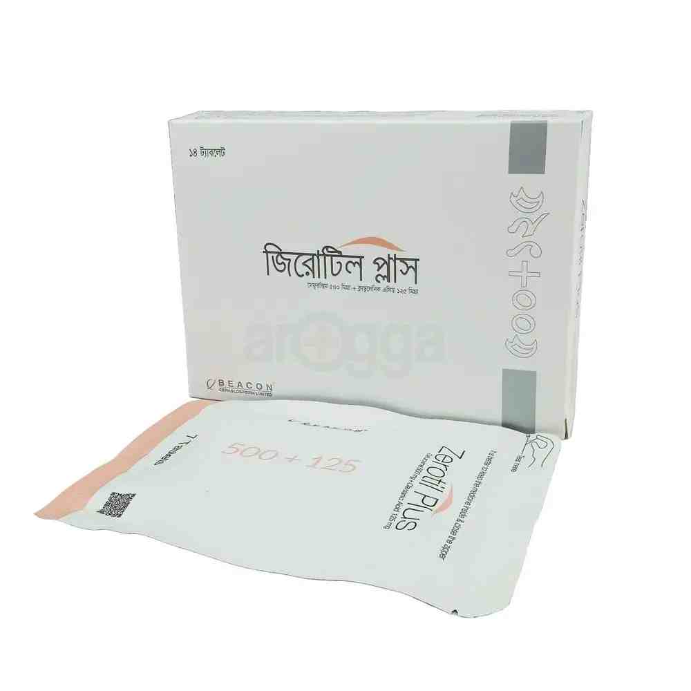 Zerotil Plus 500/125mg Tablet
