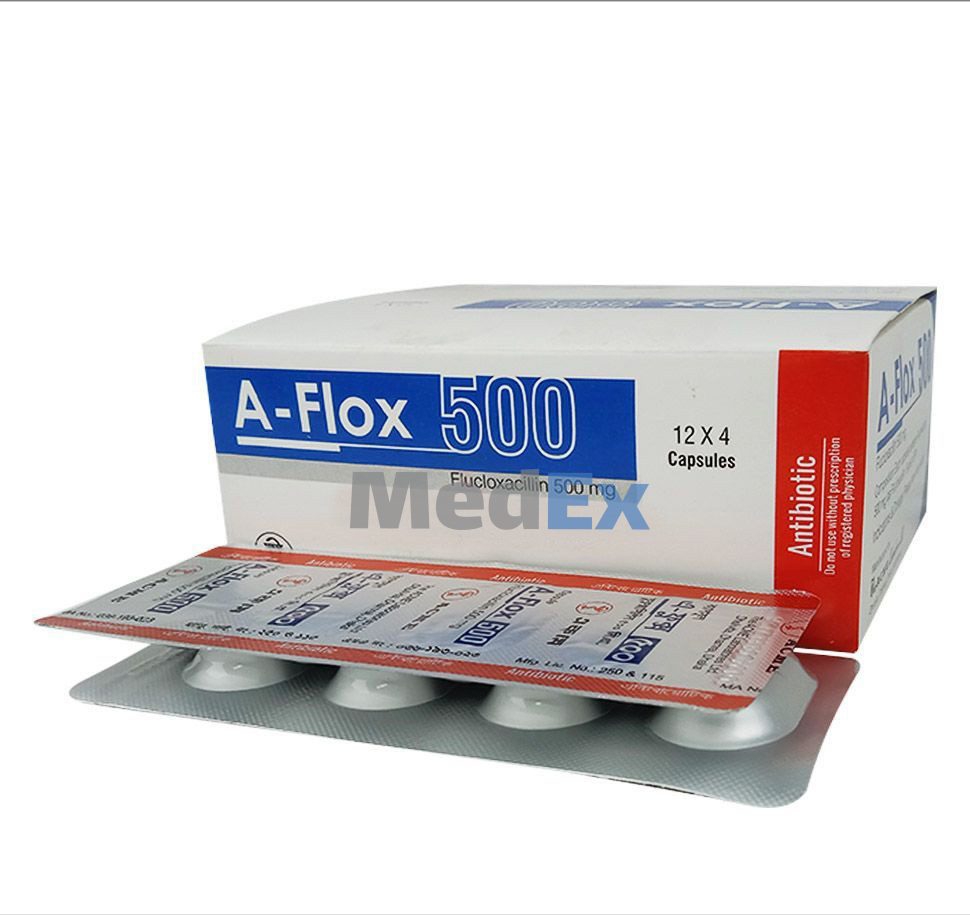 A- Flox Capsule 500mg per Strip