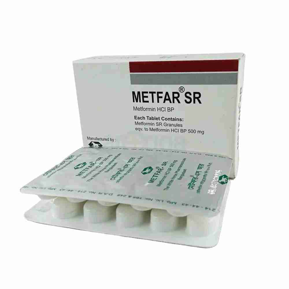Metfar SR 500mg Tablet