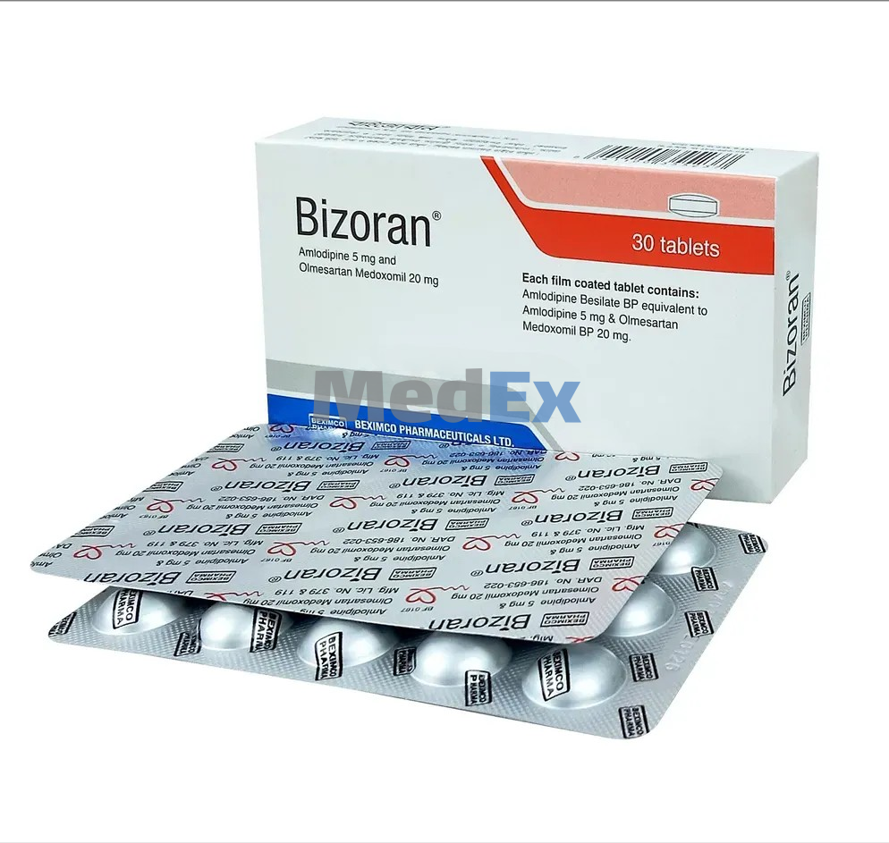 Bizoran Tablet 5/20 Per Strip 12x15