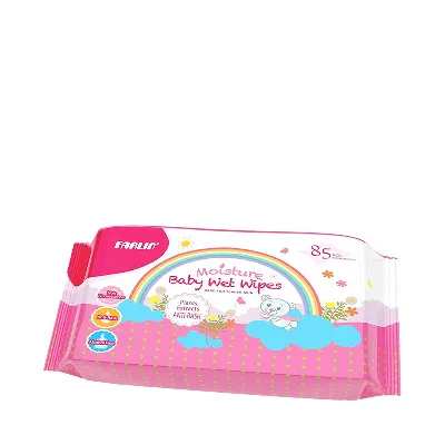 Farlin Moisture Anti Rash Wet Wipes Pink 85 pcs