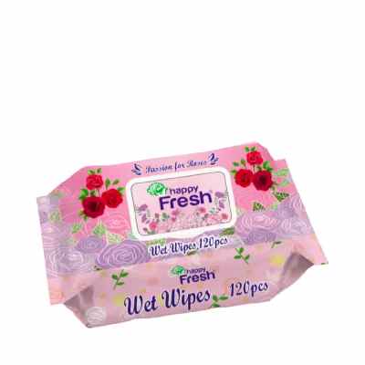 Happy Fresh Wet Wipes (Rose) 120 pcs