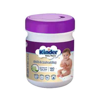 Kinder Wet Wipes Jar 160 pcs