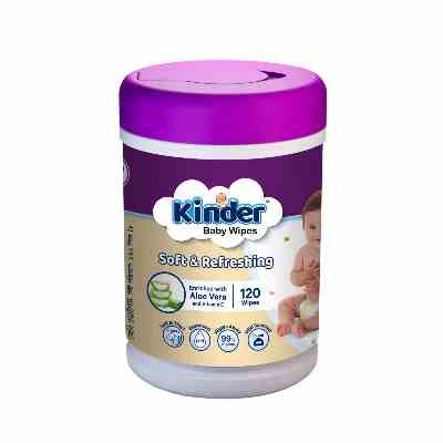 Kinder Wet Wipes Jar 120 pcs