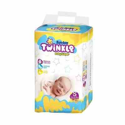 Savlon Twinkle Baby New Born Diaper Belt S Up TO 8 kg 44 pcs