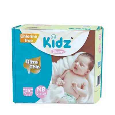 Kidz Baby Diaper Belt New Born (0-4 kg) 25 pcs