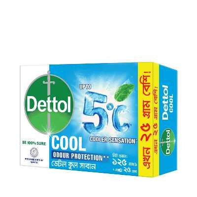 Dettol Cool Soap 125 gm (25 gm Extra) 150 gm