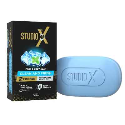 Studio X Clean & Fresh Soap for Men 125 gm