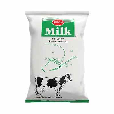 Pran Pasteurized Full Cream Liquid Milk 1 ltr