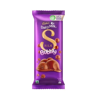 Cadbury Dairy Milk Silk Bubbly Chocolate 120 gm