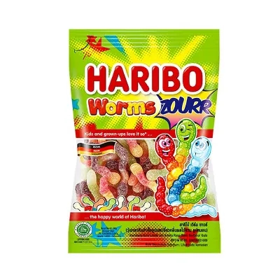 Haribo Worms Zourr Candy 80 gm