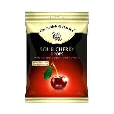 Cavendish & Harvey Sour Cherry Candy Poly 100 gm