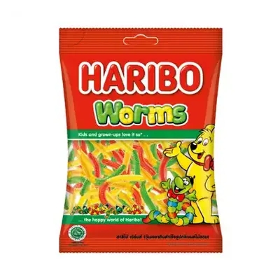 Haribo Worms Candy 80 gm