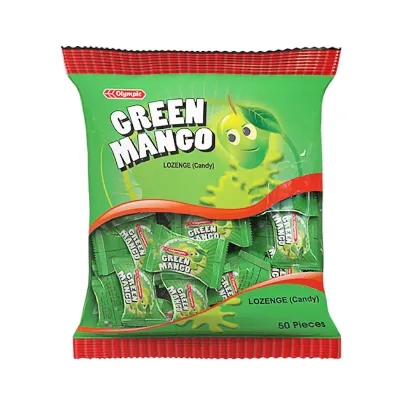 Olympic Green Mango Lozenge (Candy) 50 pcs