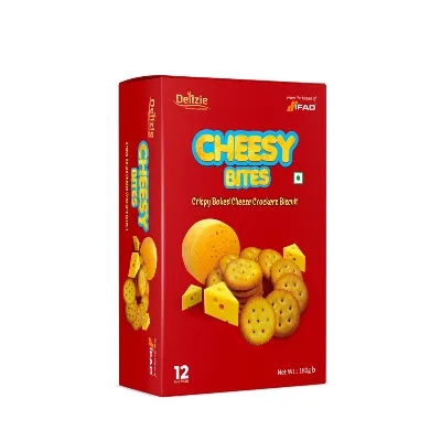 Ifad Cheesy Bites Premium Cheese Crackers 12 pack 180 gm