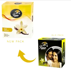 Tiger Vanilla Flavored Condom 3's Pack