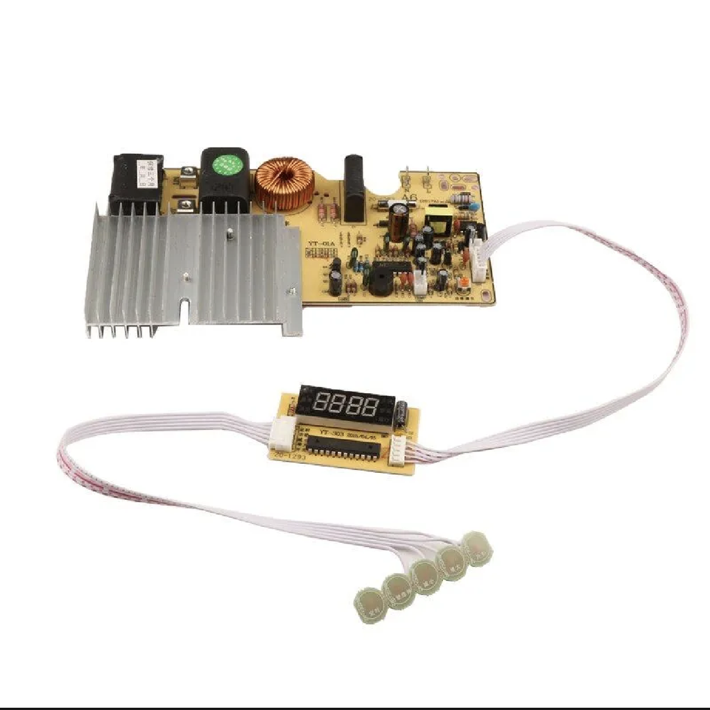 Universal Induction Cooker Touch Button Control circuit board with Control Display AC 220V 2200W Repair Board Universal Version Control Modification Board Accessories