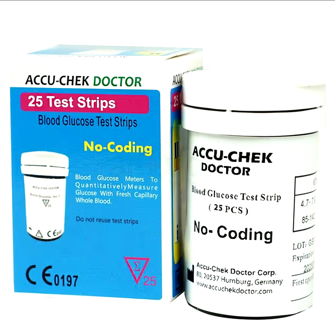 Accu Chek Doctor Blood Glucose Strip 25's Pack