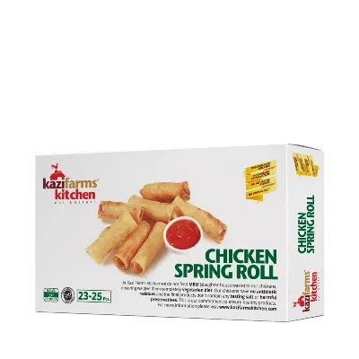 Kazi Farms Kitchen Chicken Spring Roll (23-25 pcs) 250 gm