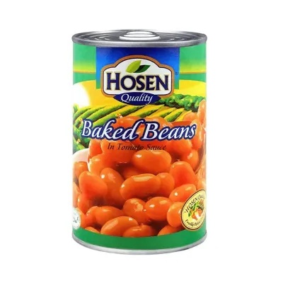 Hosen Baked Beans In Tomato Sauce Can 425 gm