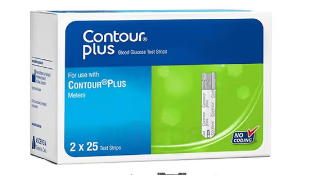 Contour Plus Blood Glucose Strip 25*2=50's Pack