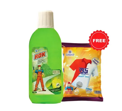 Rok Lemon Disinfectant Floor Cleaner (Free Detergent) 500 ml