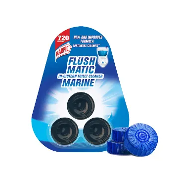 Harpic Flushmatic Marine In-Cistern Toilet Cleaner Blocks 50 gm 3 pcs