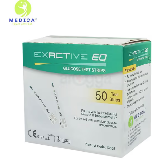 Exactive EQ Blood Glucose Strip 50's (Medica)
