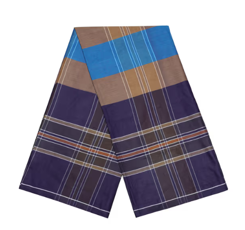MENS DARK CHECK LUNGI