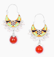 Pearl Studded Silver Earrings