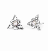 Pearl Silver Earrings
